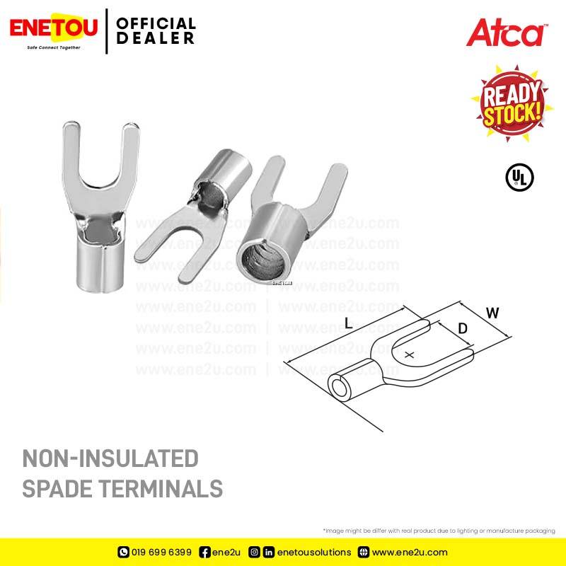 Atca SNBS Noninsulated Spade terminal